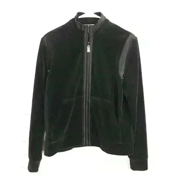 St John Sport Velour Zip Up Jacket F70 - Picture 1 of 5